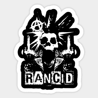 rancid skeleton punk Sticker